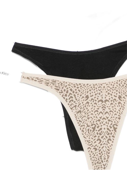 Thong donna Calvin Klein 3 pack multicolor dipped Calvin Klein | LV00QD53943RN